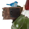 Solar Bluebird Gnome Welcome Statue
